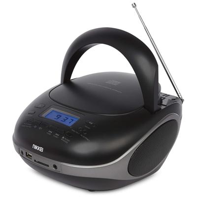 Nikkei Cd-speler met FM-radio en USB NPRC56BK 14 W zwart Nikkei Cd-speler met FM-radio en USB NPRC56BK 14 W zwart
