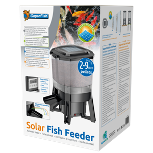 Superfish Solar Fish Feeder - Zonne-Energie Voermachine Voor Vijvers, 6L Capaciteit, Weerbestendig