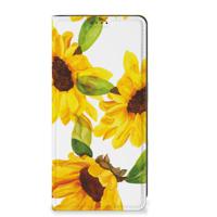 Smart Cover voor OnePlus 12 Zonnebloemen