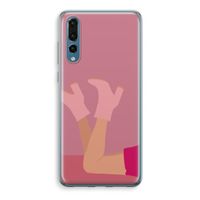 Pink boots: Huawei P20 Pro Transparant Hoesje - thumbnail