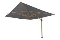 4-Seasons Hacienda zweefparasol 300 x 400 cm. Woodlook - Charcoal