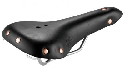 Monte Grappa zadel Sport leer 300 x 153 mm unisex zwart Monte Grappa zadel Sport leer 300 x 153 mm unisex zwart