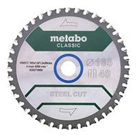 METABO 628651000 - Hoja de sierra Steel Cut Classic 165x20 mm diende 40 FZFA/FZFA 4°/B