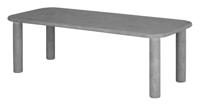 DTP Home Eettafel Clio Betonlook, 230 x 100cm - Grijs - thumbnail