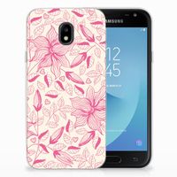 Samsung Galaxy J3 2017 TPU Case Pink Flowers