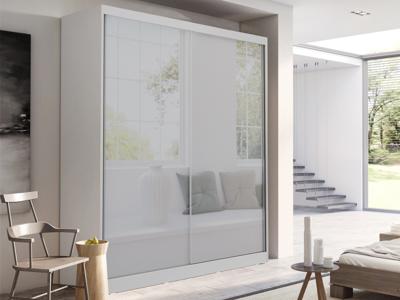 Kast WILLIAM 2 schuifdeuren 180 cm wit