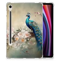 Back Case voor Samsung Galaxy Tab S9 Vintage Pauwen - thumbnail