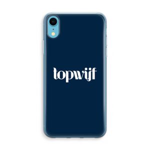 Topwijf Navy: iPhone XR Transparant Hoesje