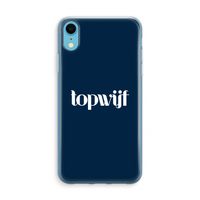 Topwijf Navy: iPhone XR Transparant Hoesje - thumbnail