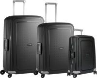 Samsonite S'cure Spinner 69+75+55cm Black kofferset