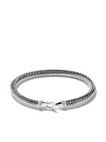 David Yurman bracelet en argent sterling Buckle serti de diamants