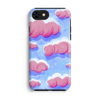 Roze wolken met vogels: iPhone 8 Tough Case - thumbnail