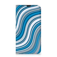 iPhone 13 Pro Hoesje met Magneet Waves Blue