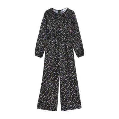 Mango Kids gebloemde jumpsuit marine