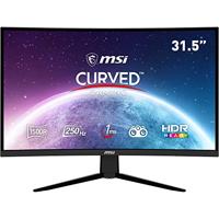 MSI G32C4X 32 inch FHD Curved Gaming Monitor - 1500R 1920 x 1080 VA Panel, 250 Hz / 1 ms, AMD FreeSync Premium, HDR Ready, DisplayPort, HDMI, Wide Color Gamut, Frameless, Night Vision, Black