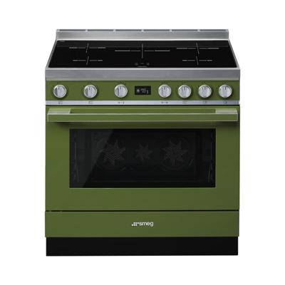 Smeg CPF9IPOG fornuis Vrijstaand fornuis Olijf Zone van inductiekookplaat A+ Smeg CPF9IPOG fornuis Vrijstaand fornuis Olijf Zone van inductiekookplaat A+