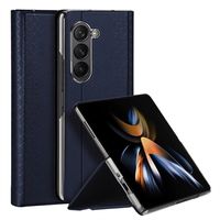 Samsung Galaxy Z Fold5 Dux Ducis Bril Flip Hoesje - Blauw - thumbnail