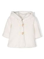 Lapin House duffle coat en peau lainée artificielle - Blanc - thumbnail