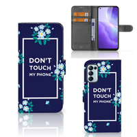 OPPO Find X3 Lite Portemonnee Hoesje Flowers Blue DTMP