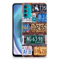 Motorola Moto G71 5G Siliconen Hoesje met foto Kentekenplaten - thumbnail