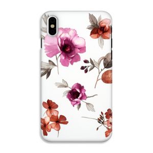 Geschilderde bloemen: iPhone X Tough Case