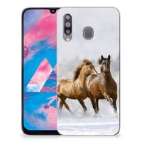 Samsung Galaxy M30 TPU Hoesje Paarden - thumbnail