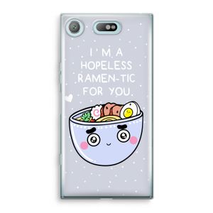 I'm A Hopeless Ramen-Tic For You: Sony Xperia XZ1 Compact Transparant Hoesje