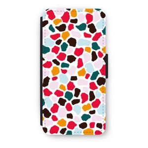 Colored Giraffe: iPhone 7 Flip Hoesje