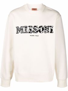 Missoni sweat en coton à logo brodé - Tons neutres