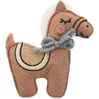 TRIXIE Organisch stimulerend speelgoed, paard, stof, kattenkruid, 10 cm