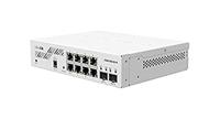 Mikrotik CSS610-8G-2S+in Gigabit Ethernet Netwerkschakelaar (10/100/1000) Ethernet-verbinding, ondersteunt stroomvoorziening via deze poort (PoE) wit,Wit.