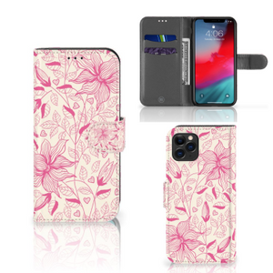 Apple iPhone 11 Pro Hoesje Pink Flowers