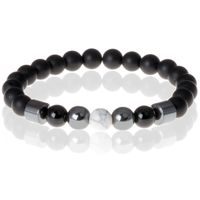 Heren kralen armband Lucky Stone Howliet