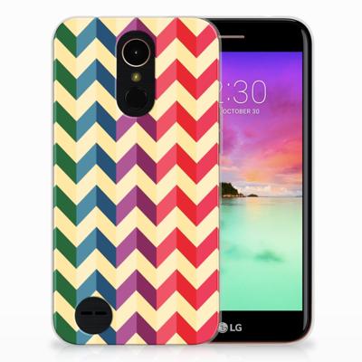 LG K10 2017 TPU bumper Zigzag Multi Color