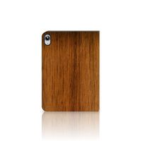 iPad (2022) 10.9 Tablet Book Cover Donker Hout - thumbnail