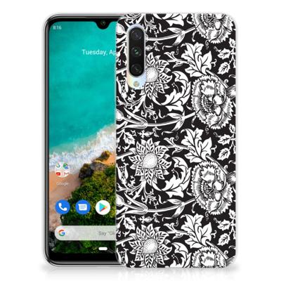 Xiaomi Mi A3 TPU Case Black Flowers Xiaomi Mi A3 TPU Case Black Flowers