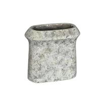 PTMD Nimma Grey cement pot wide top oval M