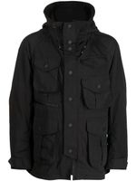 White Mountaineering veste cargo à capuche - Noir