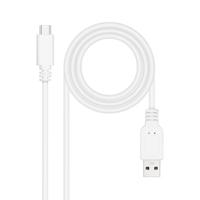 Nanocable 10.2.0 USB-kabel 3A USB-C-M 2 m Wit