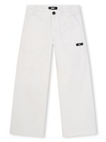 Dkny Kids pantalon droit à logo appliqué - Blanc - thumbnail