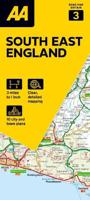 Wegenkaart - landkaart 3 Road Map Britain South East England | AA Publ - thumbnail