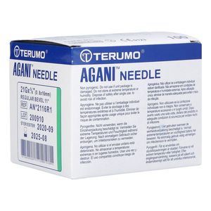 Terumo Naald Agani 21g 5/8 Rb Groen 100