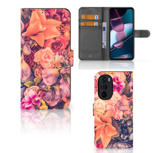 Motorola Edge 30 Pro Hoesje Bosje Bloemen