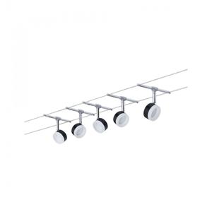 Paulmann Wire Systems 94457 Kabelsysteem compleet LED vast ingebouwd LED Zwart, Chroom