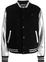 Philipp Plein veste bomber à manches contrastantes - Noir - thumbnail