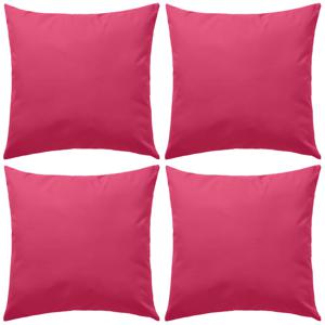 VidaXL Buitenkussens 45x45 cm roze 4 st