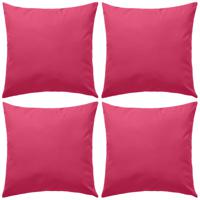 VidaXL Buitenkussens 45x45 cm roze 4 st