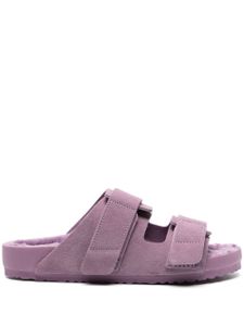 Birkenstock x Tekla Uji claquettes en daim - Violet