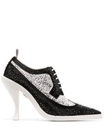 Thom Browne derbies 105 mm à ornements en cristal - Noir