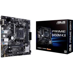 Asus PRIME B450M-K II Moederbord Socket AMD AM4 Vormfactor Micro-ATX Moederbord chipset AMD® B450